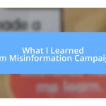 What I Learned from Misinformation Campaigns